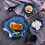Porcelain Dinnerware Set for 4, 20Piece Elegant TwoTone Reactive Glaze, LeafShaped Edge 3