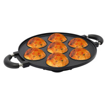 Takoyaki Pan Nonstick 7 Holes Aluminum Maker for Home Kitchen Bakery Cafe Even Heat
