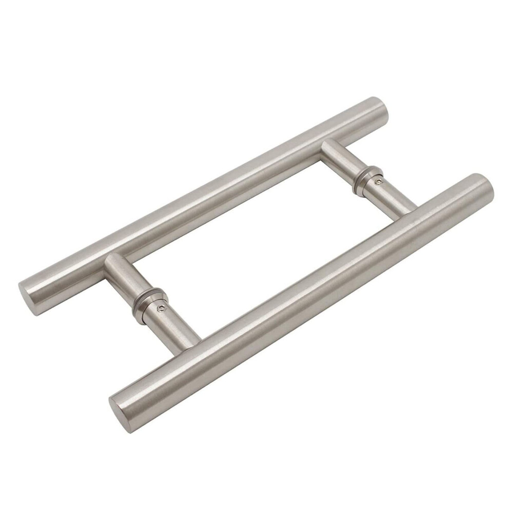 Barn Door Handle Heavy Duty Stainless Steel Double Sided Glass Pull 80Cm Brushed Finish 9044945407723