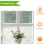 Window Screen Replacement 39x39in Adjustable Polyester Mesh for Windows and Doors DIY Insect Protection White 3