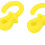 Yellow Compound Bow Silencers 4Pcs - Vibration and Noise Reduction 5