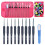 9Pcs Ergonomic Soft Grip Crochet Hook-Black background sma 1