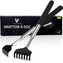 Stainless Steel Telescoping Back Scratcher, Extendable Massage Tool with Widened Claw Design for Deep Itch Relief For Halloween Parties For Daily Use