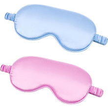 Travel Eye Mask, Essential For Home Travel Sleep Protective Gear, Double Sided Silk (8.3"x3.5", Soft Silk Elastic Strap) For Halloween Parties