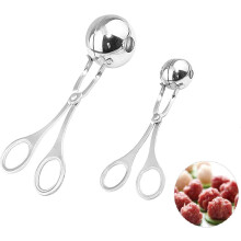 Kitchen Cooking Tool, Non-Stick Meat Baller Maker Stainless Steel With Detachable Anti-Slip Handles For Comfortable Use, Cake Pop And Cookie Dough