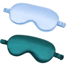 Maschera per occhi in raso morbido, eroe notturno per un sonno profondo e rigenerante, materiale ipoallergenico con cinturino regolabile, blocca la