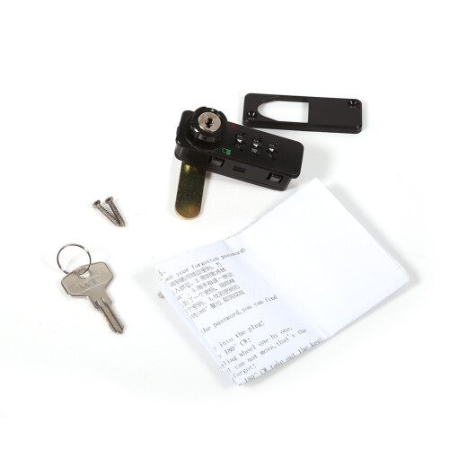 Password Entry Cam Lock for Tool Boxes, Durable Zinc Alloy Construction Ensuring Reliable Security with Emergency Key Access