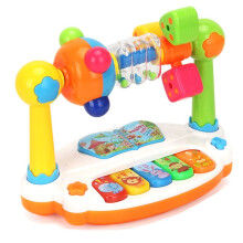 Giocattoli per Pianoforte per Bambini, Tastiera Musicale Rotante con Suono Leggero, Giocattoli Musicali, Giocattolo Musicale Educativo Precoce