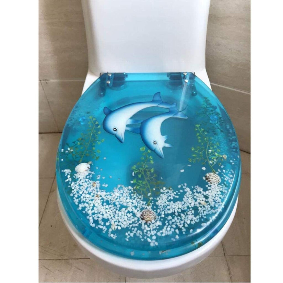 Toilet Seat Thickened Resin Slow Closing Cover For Style Toilet Universal Toilet Lid 9199774670722