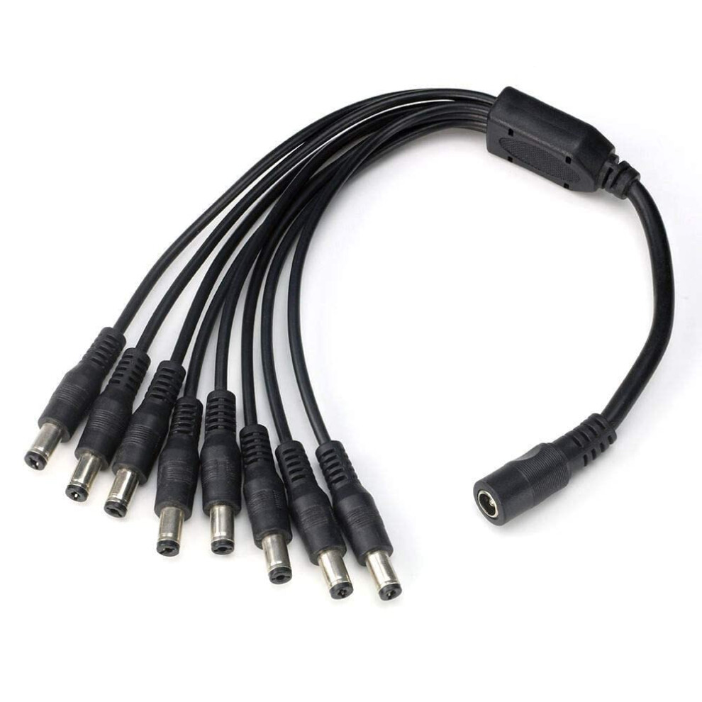 Dc 1 To 8 Power Splitter Cable For Cctv Security Cameras, Power 8 Devices Simultaneously 9094768921937