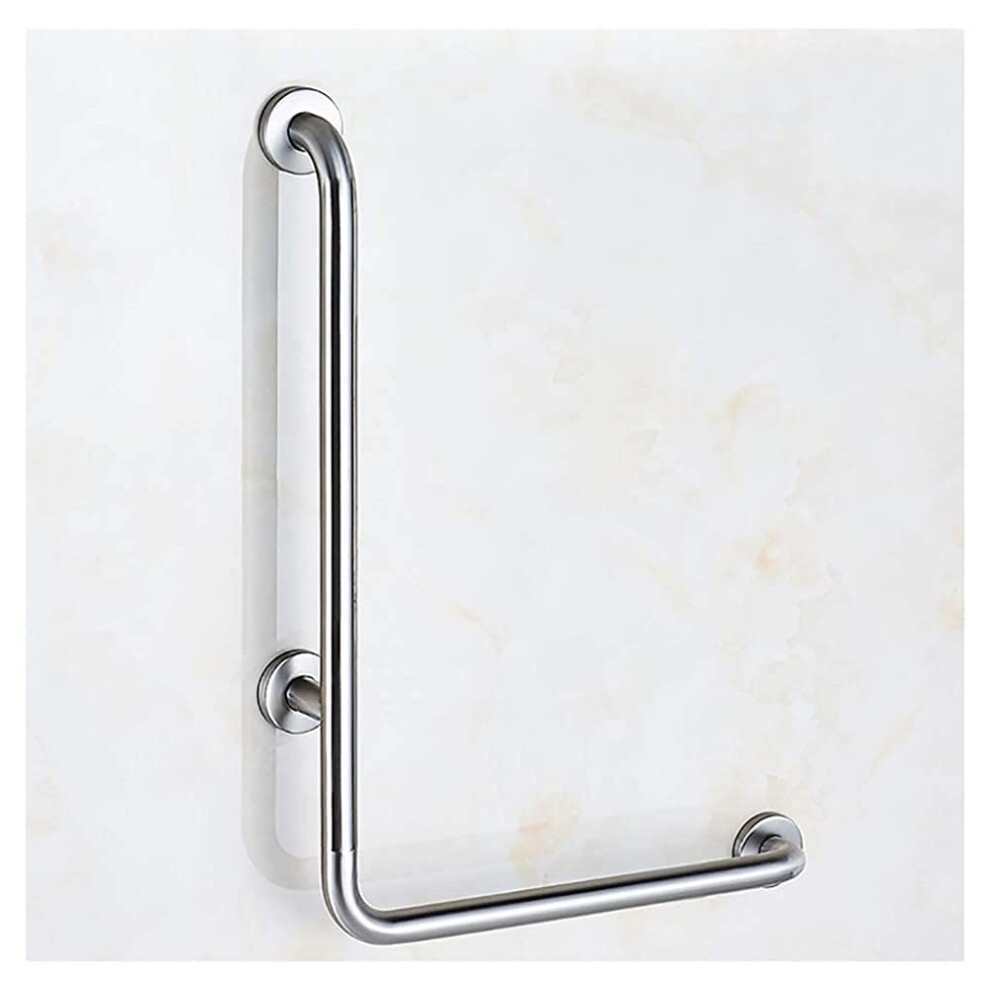 Handrails LShaped Bathroom Grab Bar Stainless Steel Chrome Shower Armrest For Elderly And Disabled