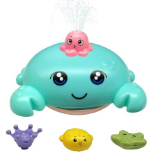 Simpatico giocattolo da bagno a forma di tartaruga galleggiante, a carica manuale, per bambini piccoli, educativo, per la coordinazione occhio-mano,