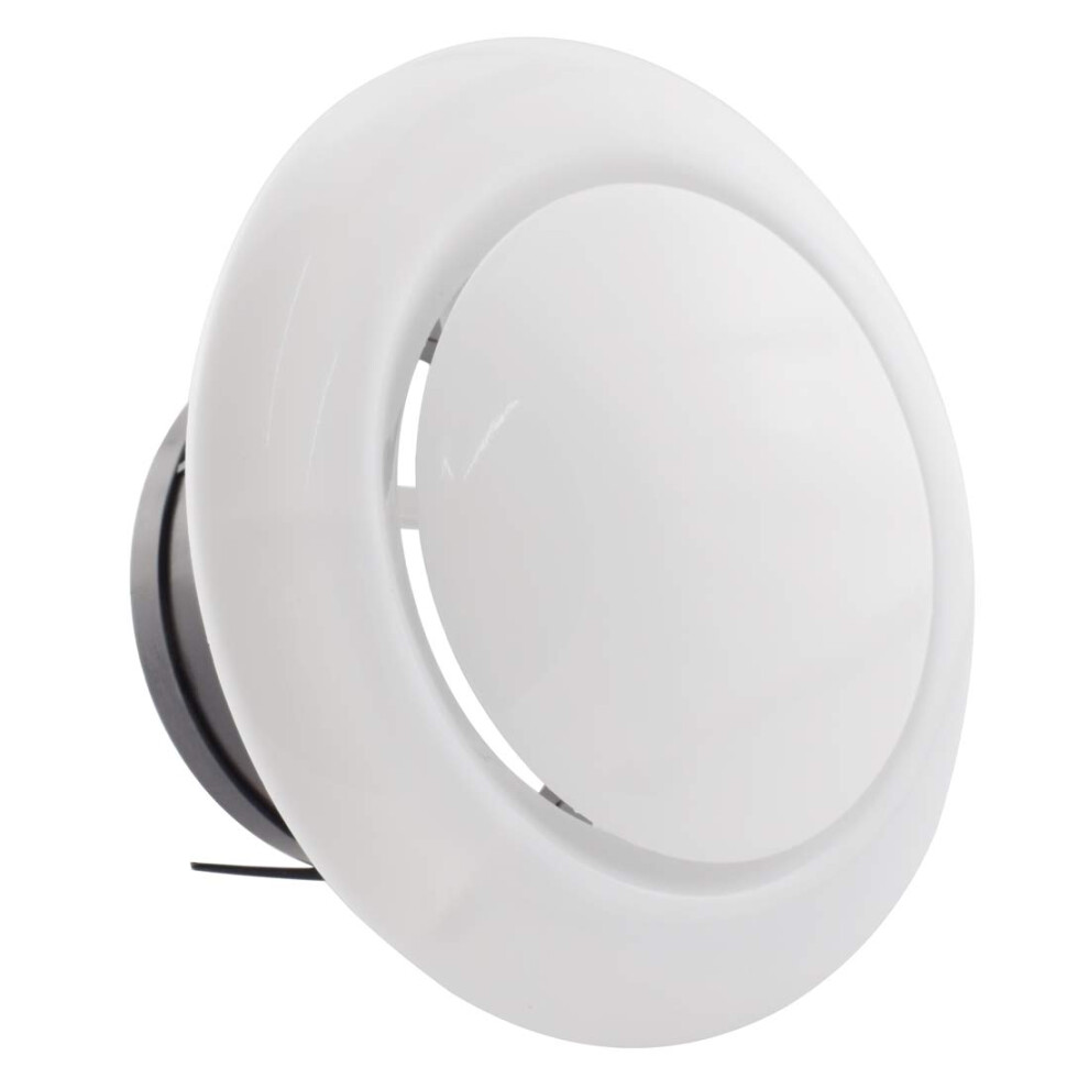4 Inch Adjustable Soffit Vent Cover Abs Round Ceiling Air Vent Diffuser For Bathroom Kitchen 9199774671620