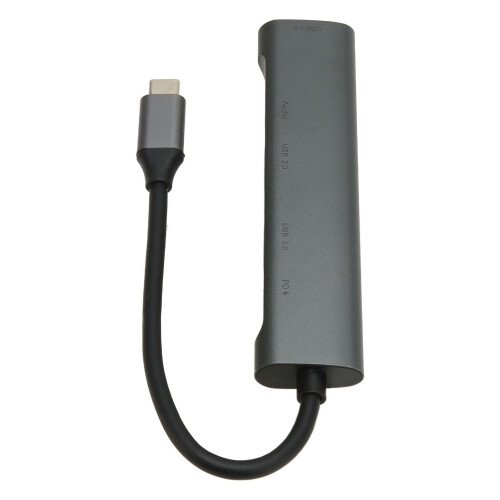 Universal USB Hub με χαρακτηριστικά AUX 35 mm και προσαρμογέα πολλαπλών θυρών, συμπαγή θήκη 1