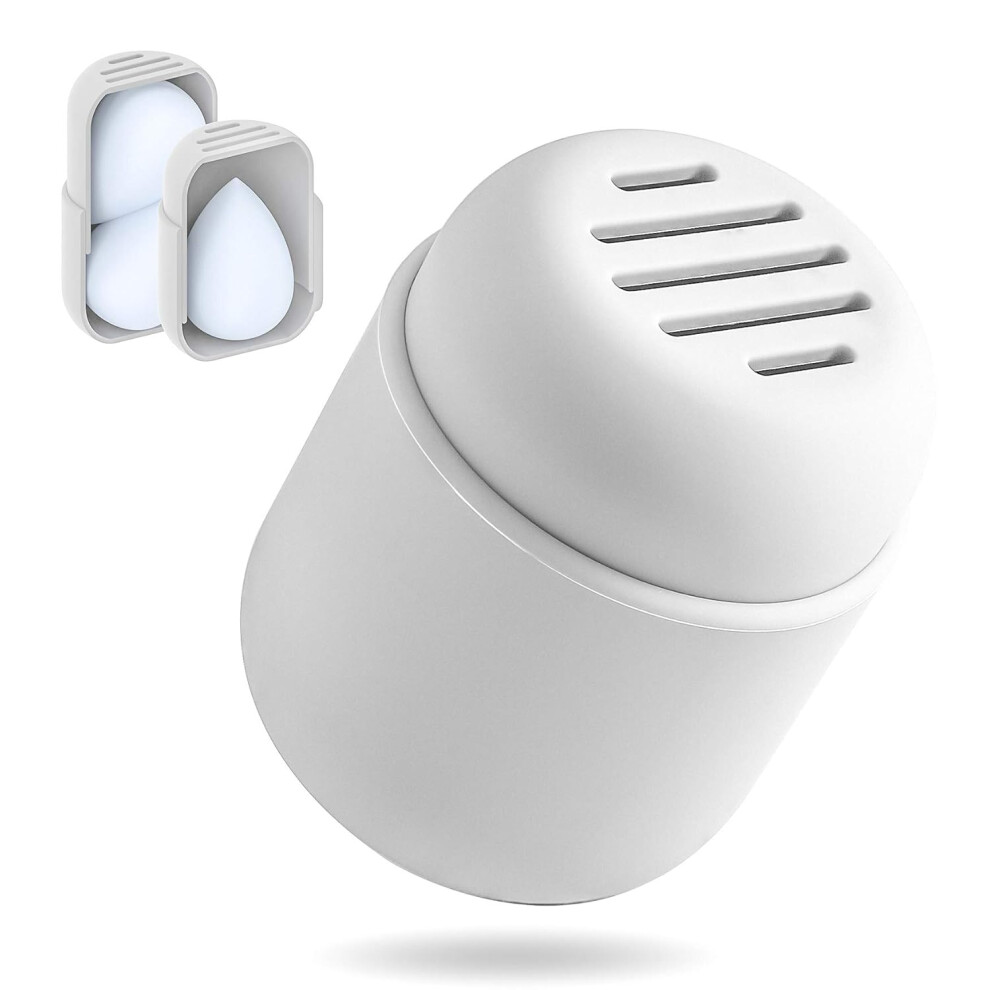 Innovative Makeup Sponge Holder, Silicone Material Cosmetic Sponge Container, Protective Cover with Ventilation Hole Design for Travel Case