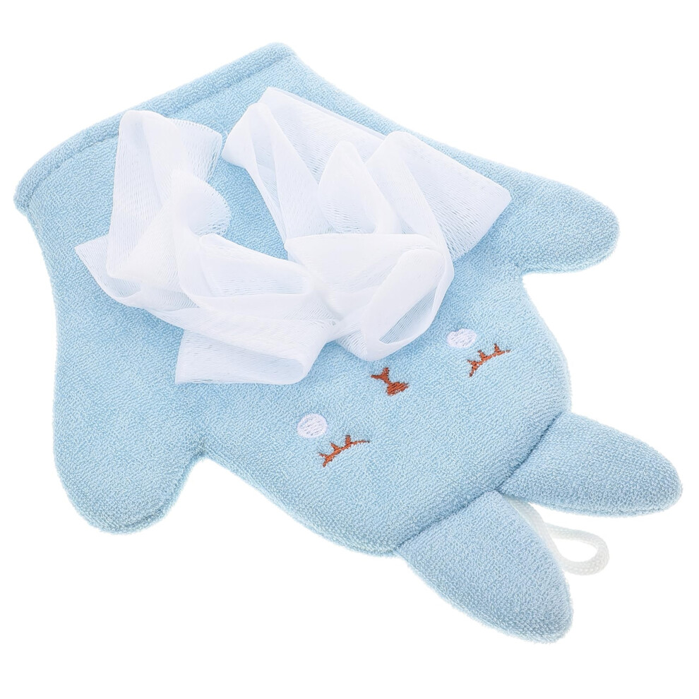 Double Sided Bath Mitt Exfoliating Washcloths For Gentle Cleansing, One Size, Cartoon Rabbit Bath Scrubber For Home Use