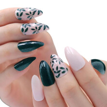 Manucure de qualité professionnelle à domicile, faux ongles longue tenue à la finition brillante, faciles à limer et à ajuster pour une forme