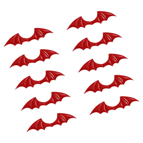 Halloween Demons Horn Wing Crafting Supplies Portable-Red