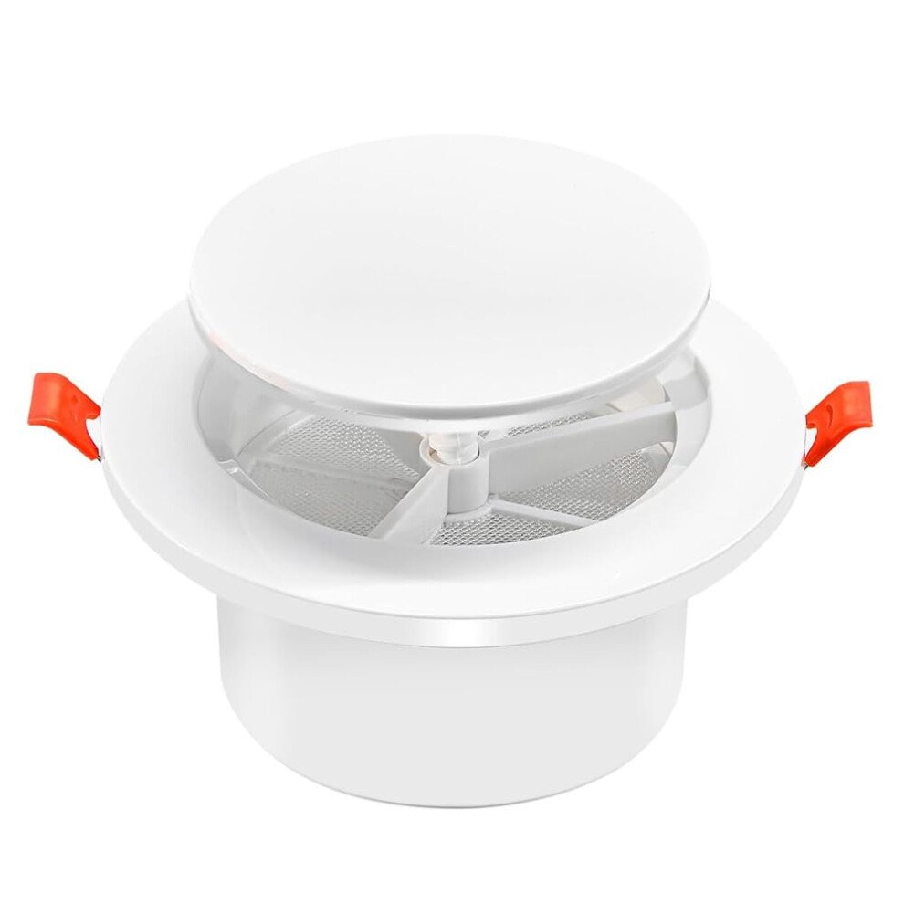 4 Inch Round Air Vent Cover With Adjustable Airflow Control, Spring Loaded Hvac Ceiling Diffuser 9187378922767