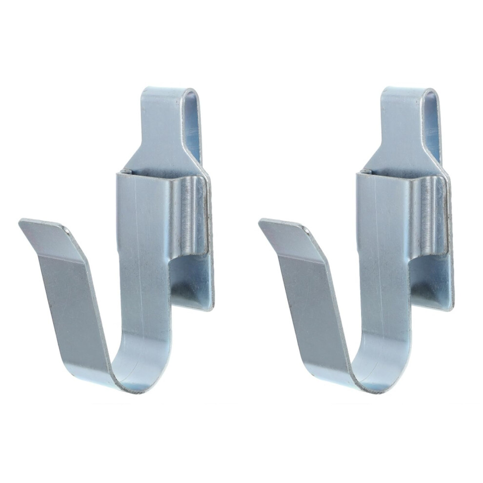Set Of 2 Steel Tool Belt Hook Drill Holder With Secure Attachment And Quick Tool Access Silver 9199774671828