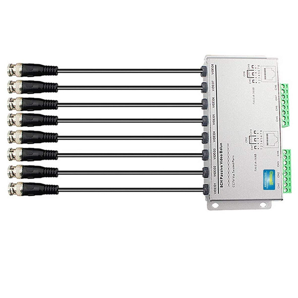 8 Channel Passive Hd Video Balun Rj45 Bnc Utp For Cctv Dvr Longdistance Stable Transmission 9187378923047