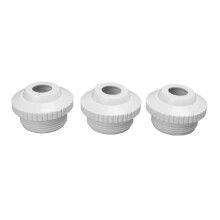 Swimming Pool Jet Nozzle 3Pieces 1.5Inch Female Thread Eyeball Inlet Jet For Home Spa Pool  Jet Fittings