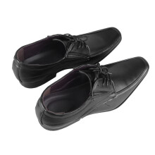 Herren PU-Leder Businessschuhe 46 Schwarz Klassische formelle Schnürschuhe
