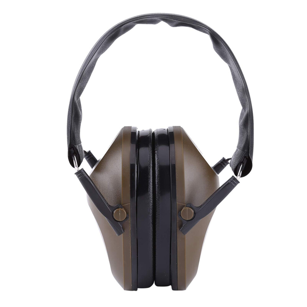 21Db Noise Reduction Safety Earmuffs Foldable Headband Abs Material Sponge Ear Defenders Green Color 9199774672306