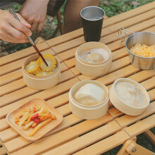 Bol à Salade D'Extérieur, Cuiseur Vapeur en Bambou, Cuiseur Vapeur, Cuiseur Vapeur, Cuiseur Vapeur de Camping Grand