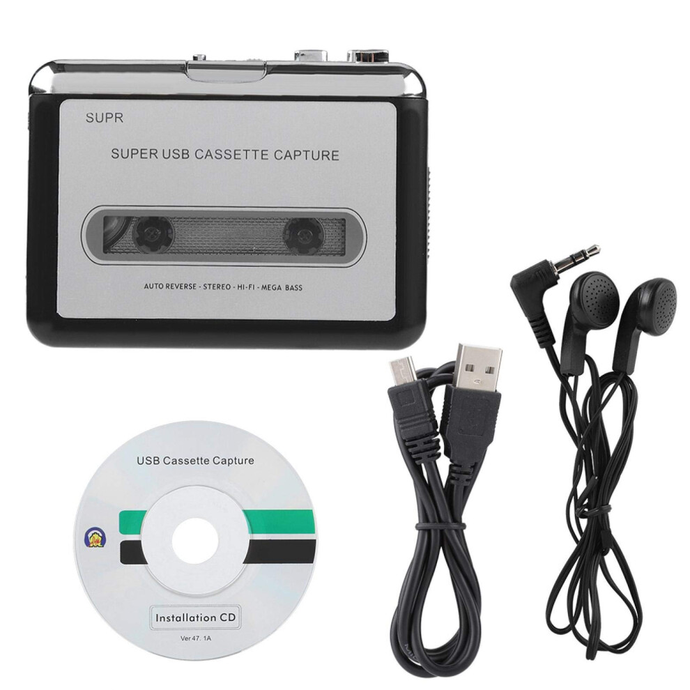 Cassette To Mp3 Converter Usb Cassette Player With Headphones For Tape Digitizing And Playback 9199774672801