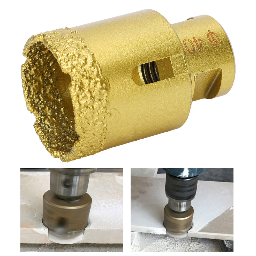 Diamond Hole Saw Brazing Drill Bit 40Mm M14 For Marble, Concrete 7891379586430