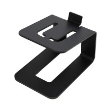 Studio Monitor Stands Carbon Steel, Adjustable Height, NonSlip Pads, Compatible With Desktop Computer Speakers