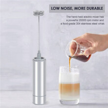 Lait Frother Handheld Electric, Mousseur à Café de . Mousse à Café pour Lait Moussant, MéLangeur de Mousseur Latte / Cappuccino pour Boisson,
