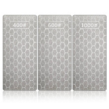 3 StüCk Diamant Schleifen Stein Set Diamant Platten Schleifen Stein Professioneller Bank Stein (400, 600, 1000)