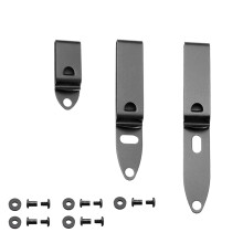 Kydex Knife Sheath Clip Set with Screws, Durable Black Belt Clip for Universal Holster Fit