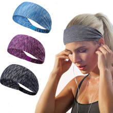 Zachte, vochtregulerende, elastische haarband voor dames en heren, antislip, lichtgewicht zweetband met kruisbandontwerp, op verschillende manieren