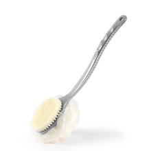 Esponja de Banho Esfoliante Radiant Skin Companion com Cerdas Massageadoras, Cabo Longo para Homens e Mulheres, Empunhadura Antiderrapante, Fácil de
