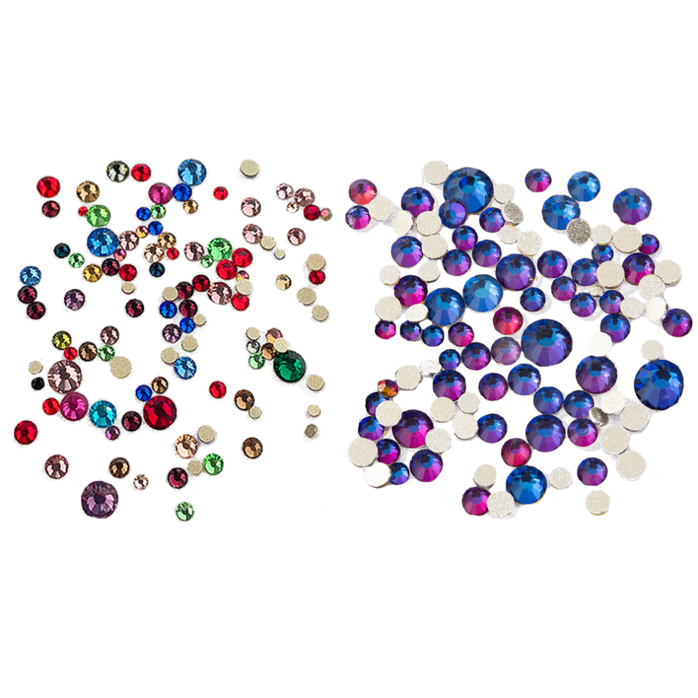 Xirius Rose Flatbacks No Hotfix, Resin Round Flat Back Rhinestones, Suitable For Holidays And Special Events For Halloween Parties For Nightclubs