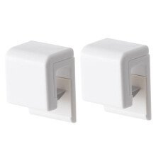 Self Adhesive Toothpaste Holder 2pcs Wall Mounted No Drill Bathroom Organizer Hook Clips