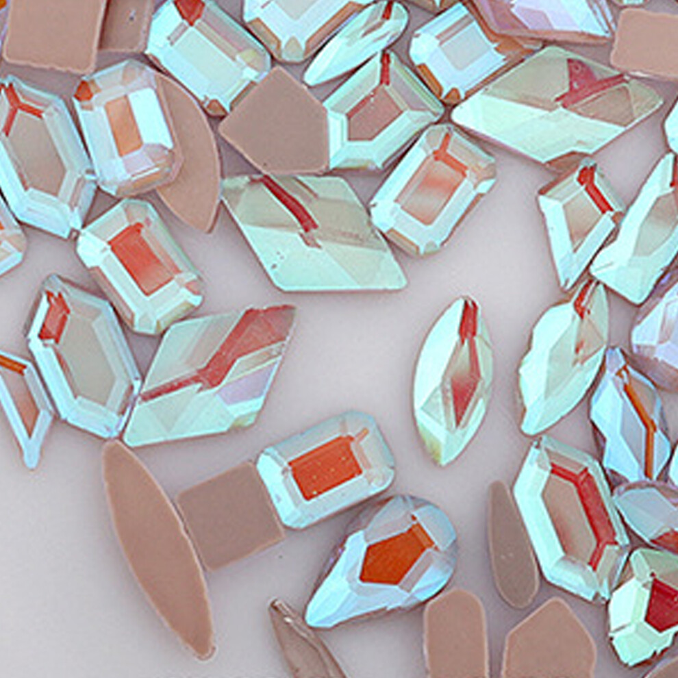 Artisan's Delight: Colorful Rhinestones, High Precision Cutting, Perfect For Nail Art, Multi-Purpose Craft Rhinestones, Easy To Apply, Personal And