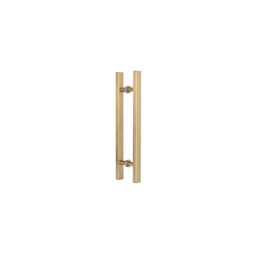 Sliding Barn Door Handle Gold Finish, Modern Double Sided Aluminum Alloy Pull With Easy Install Kit 9187378924662