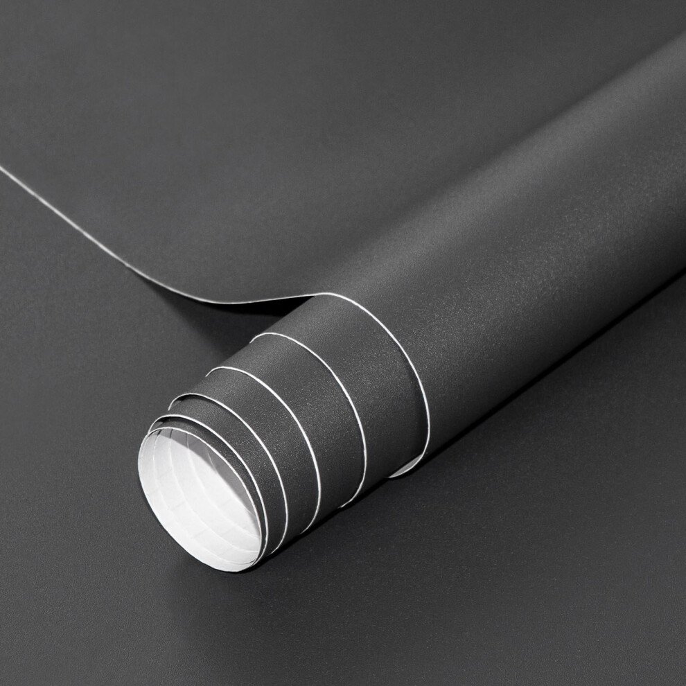 Waterproof Peel And Stick Grey Vinyl Contact Paper 15.7'X78.7' For Cabinets Countertops And Walls 9094768925140