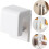 Self Adhesive Toothpaste Holder 2pcs Wall Mounted No Drill Bathroom Organizer Hook Clips 3