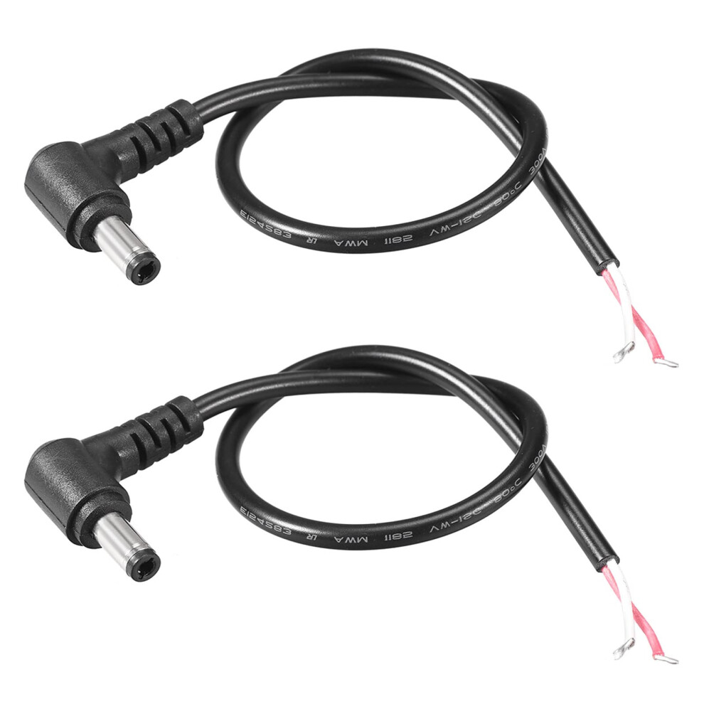 Dc Power Cable 5.5Mm X 2.5Mm Right Angle Connector 18Awg Copper Core 30Cm For Cctv Camera 9094768925133