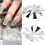 Glamorous Nail Set, 3D Metal Planet Press on Nails από Ανοξείδωτο Ατσάλι για Γυναικεία Διακοσμητικά 4