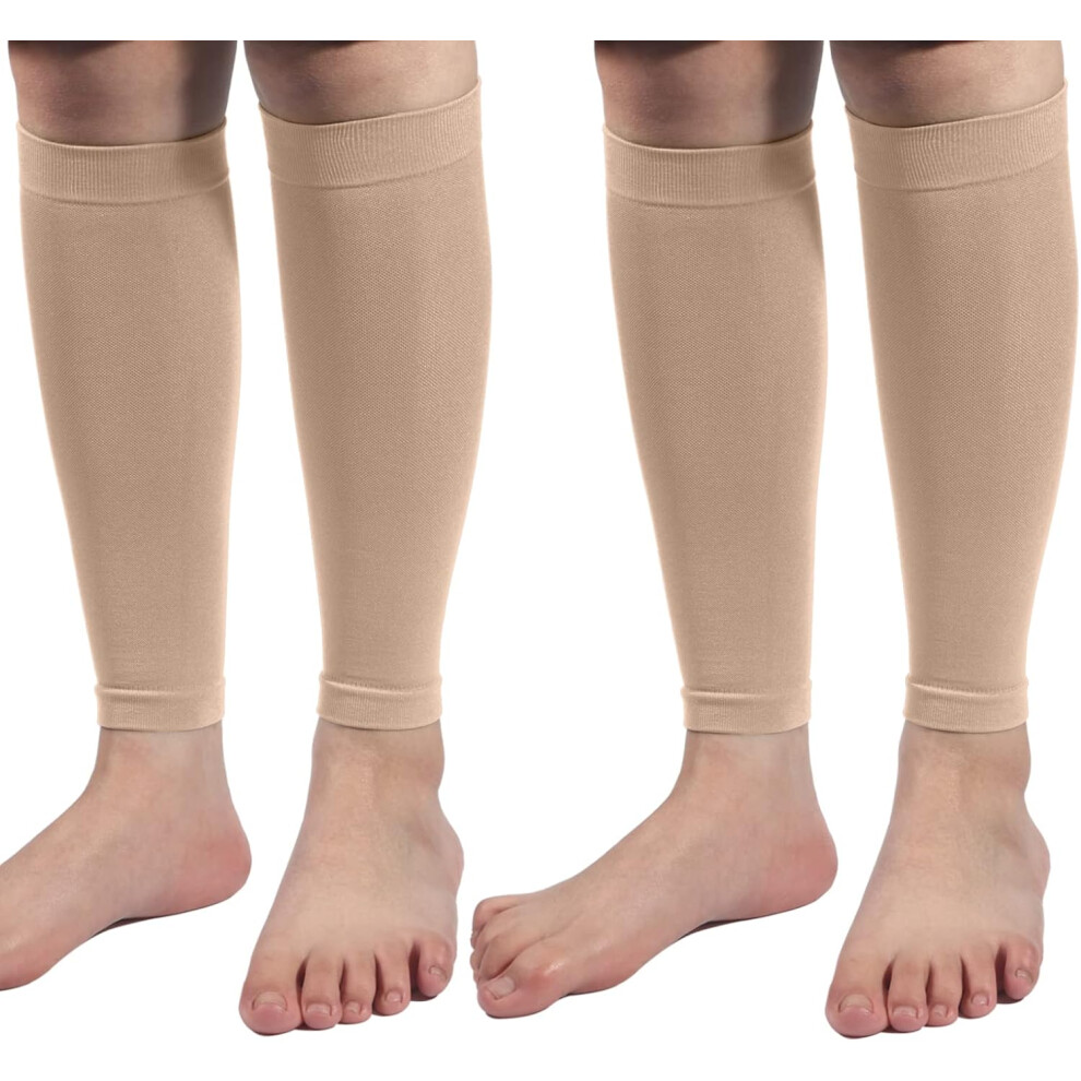 Calf Compression Sleeve, True Graded Compression for Pain Relief & Enhanced Circulation, Unisex Design for Shin Splints & Varicose Veins, Breathable