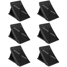 Heavy Duty Foldable Metal Wheel Chocks Set for Cars Trucks RV Trailers Campers – 6 Pack