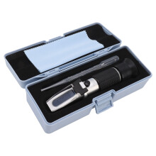 Compact Brix Measuring Device With Automatic Temperature Control, High Accuracy Sugar Content Analyzer For Beer Wine Production, Durable Aluminum