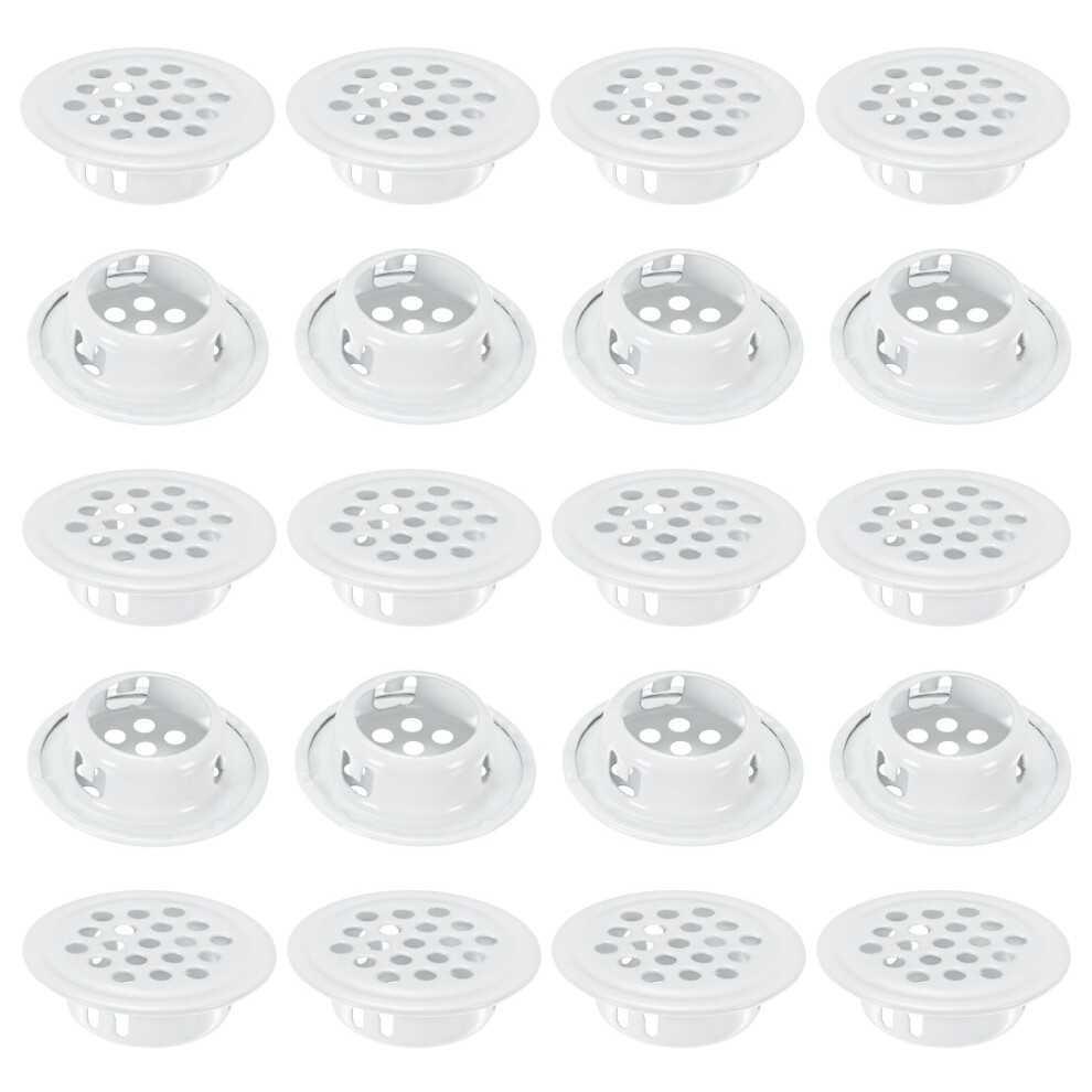 20Pack Round Stainless Steel Soffit Vent 19Mm Rustproof Beehive Air Vent Cover For Kitchen Bathroom Cabinet 9094768925638