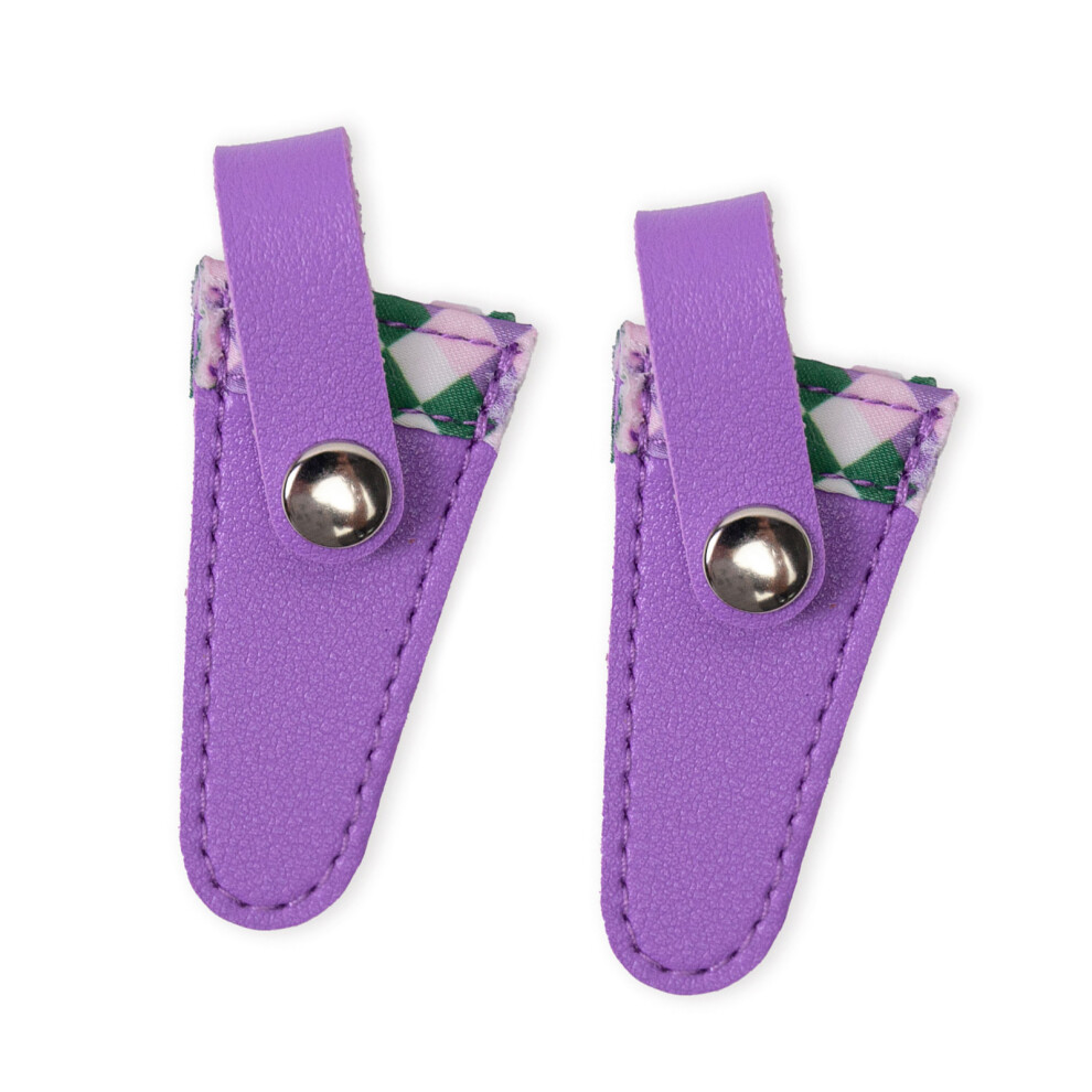 2 Pcs Embroidery Scissors Sheath Scissors Protective-Purple 7627000850737